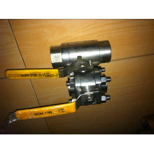 3PC Forged Steel Threaded Floating Ball Valve (GQ11F)